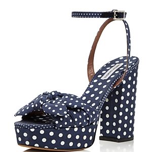 Tabitha Simmons Jodie Polka Dot Platform High Heel Sandals