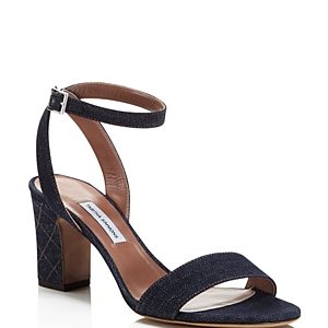 Tabitha Simmons Women's Leticia Denim Ankle Strap High Heel Sandals - 100% Exclusive