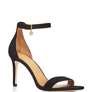 Tory Burch Women's Ellie Suede Ankle Strap High Heel Sandals