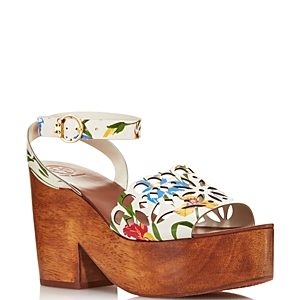 Tory Burch Women's May Leather Platform Block Heel Sandals - 100% Exclusive