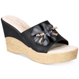 Tuscany by Easy Street Castello Wedge Sandals Women's Shoes