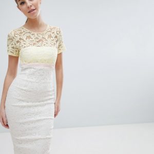 Vesper 2 in 1 Lace Pencil Dress - Multi