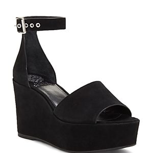 Vince Camuto Women's Korista Suede Platform Wedge Sandals