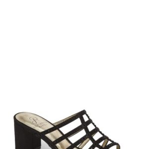 Women's Adrianna Papell Apollo Block Heel Sandal, Size 5.5 M - Black