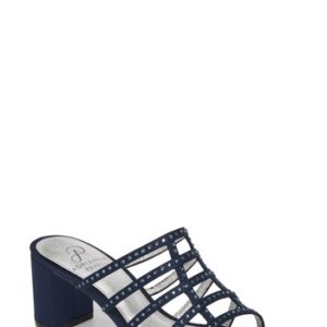 Women's Adrianna Papell Apollo Block Heel Sandal, Size 6 M - Blue