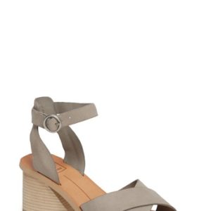 Women's Dolce Vita Roman Flared Heel Sandal, Size 6 M - Grey