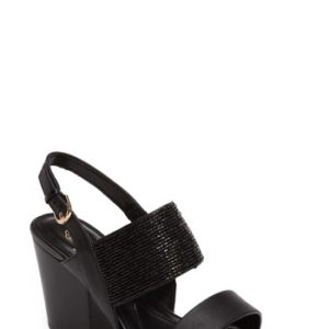 Women's Isola Lia Block Heel Sandal, Size 6 M - Black