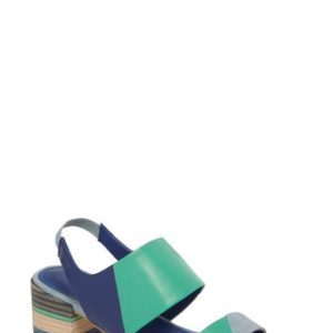 Women's Kelsi Dagger Brooklyn Shiloh Block Heel Sandal, Size 5.5 M - Blue