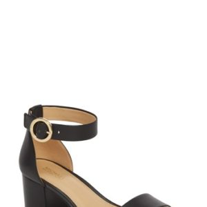 Women's Michael Michael Kors Lena Block Heel Sandal, Size 6 M - Black