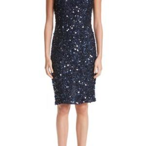 Women's Rachel Gilbert Hand Embellished Sequin Cocktail Dress