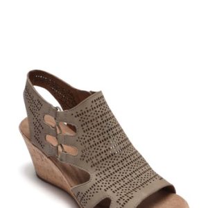 Women's Rockport Cobb Hill Janna Perforated Wedge Sandal