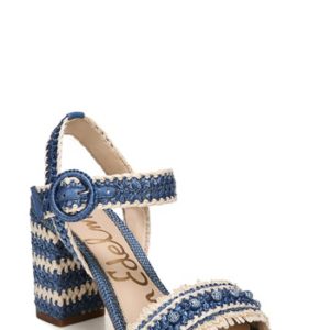 Women's Sam Edelman Olisa Block Heel Sandal, Size 6 M - Blue