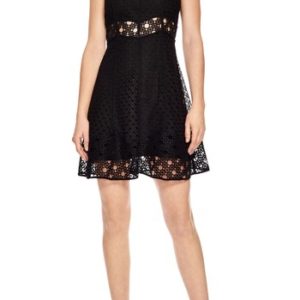 Women's Sandro Lace Fit & Flare Dress