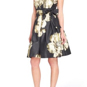 Women's Tahari Jacquard Fit & Flare Dress