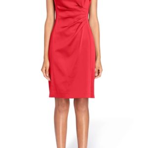 Women's Tahari Stretch Satin Sheath Dress