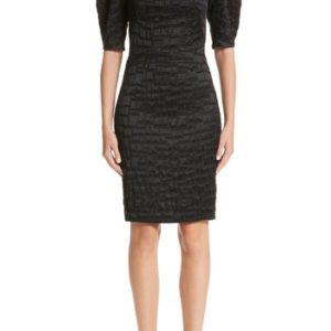 Women's Talbot Runhof Mosaic Jacquard Sheath Dress