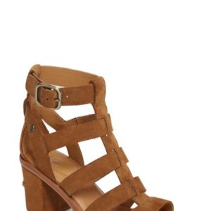 Women's Ugg Macayla Block Heel Sandal, Size 8.5 M - Brown