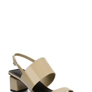 Women's Via Spiga Forte Block Heel Sandal, Size 4 M - Beige