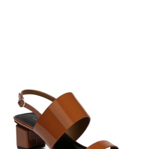 Women's Via Spiga Forte Block Heel Sandal, Size 4 M - Brown