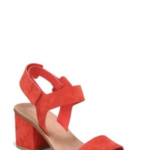 Women's Via Spiga Kamille Block Heel Sandal, Size 4 M - Red