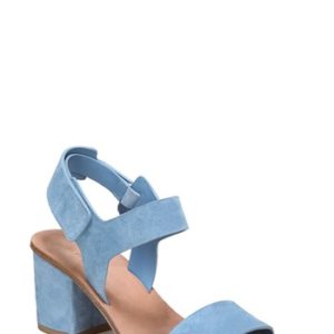 Women's Via Spiga Kamille Block Heel Sandal, Size 5 M - Blue