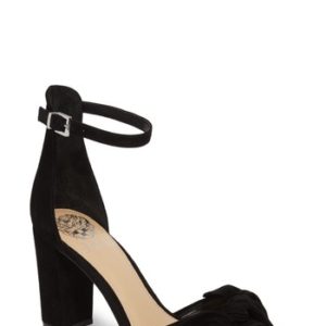 Women's Vince Camuto Carrelen Block Heel Sandal, Size 5 M - Black