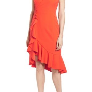 Women's Vince Camuto Laguna Ruffle Sheath Dress