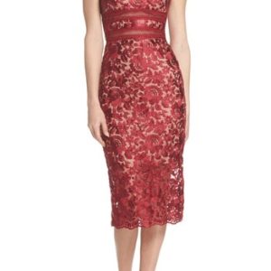 Women's Xscape Lace Midi Dress