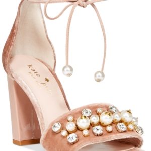 kate spade new york Iverna Pearl-Studded Open-Toe Pumps