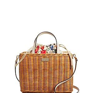 kate spade new york Sam Woven Straw Satchel