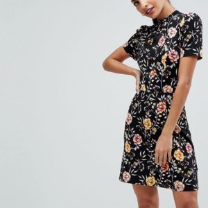 ASOS Chinoiserie Print Mini Tea Dress - Multi