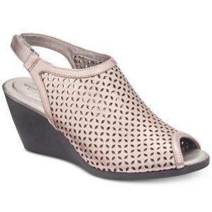 Bandolino Apela Perforated Wedge Sandals Women's Shoes