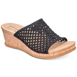 Bare Traps Flossey Slip-On Wedge Sandals Women's Shoes