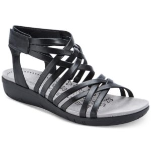 Bare Traps Janny Strappy Wedge Sandals Women's Shoes