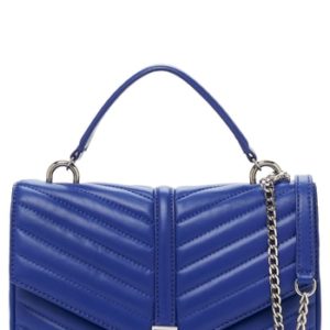 Botkier Dakota Quilted Leather Top Handle Bag - Blue