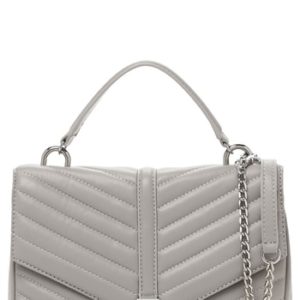 Botkier Dakota Quilted Leather Top Handle Bag - Grey