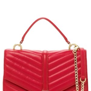 Botkier Dakota Quilted Leather Top Handle Bag - Red