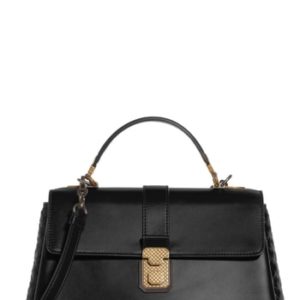 Bottega Veneta Medium Piazza Top Handle Bag - Black