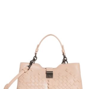 Bottega Veneta Small Napoli Top Handle Satchel - Pink