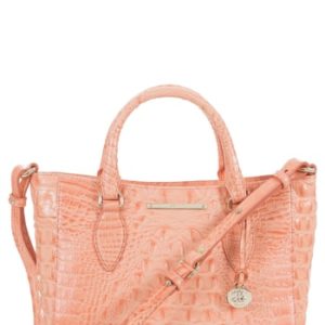 Brahmin Melbourne - Small Lena Leather Satchel - Orange