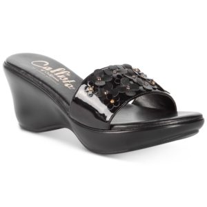 Callisto Laylee Slide Wedge Sandals, Created for Macy's Women's Shoes