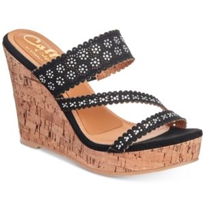 Callisto Sofiya Platform Wedge Sandals Women's Shoes