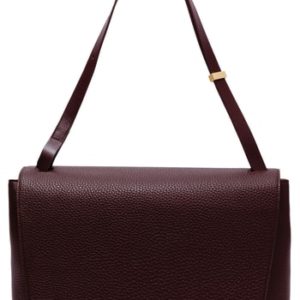 Dagne Dover Simone Leather Satchel - Burgundy