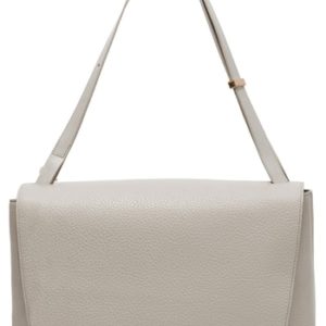 Dagne Dover Simone Leather Satchel - Grey