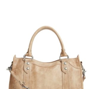 Frye 'Melissa' Washed Leather Satchel - Beige