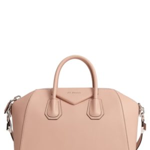 Givenchy 'Medium Antigona' Sugar Leather Satchel - Beige