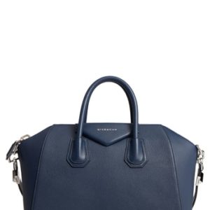 Givenchy 'Medium Antigona' Sugar Leather Satchel - Blue