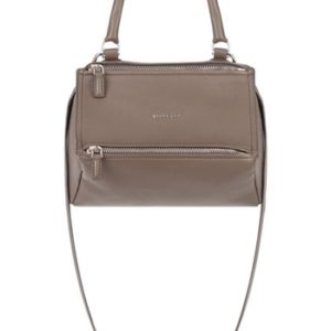 Givenchy 'Small Pandora' Leather Satchel - Grey