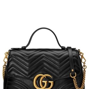 Gucci Medium Gg Marmont 2.0 Matelasse Leather Top Handle Bag -