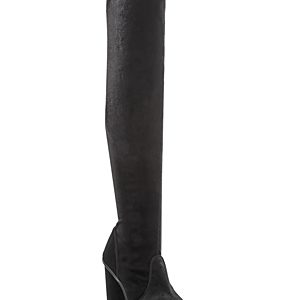 Jaggar Women's Velvet Peep Toe Over-the-Knee Boots